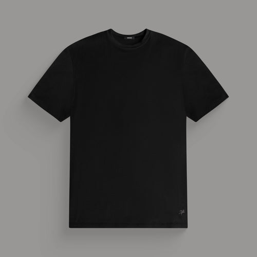 Tags:(6'0"|Medium) custom crew neck t-shirt los angeles model John in Black