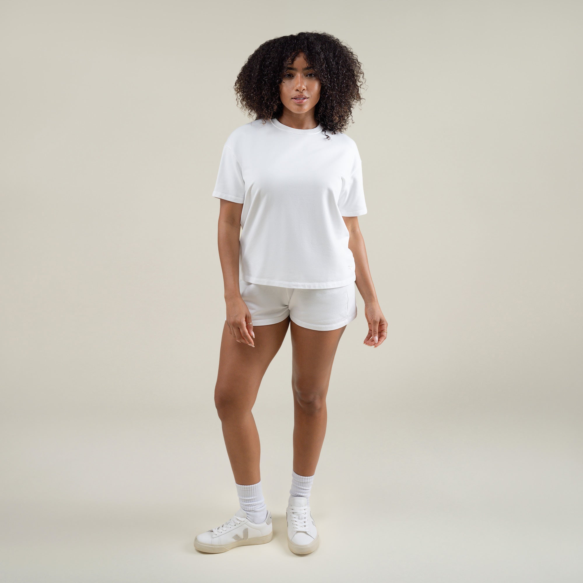  custom t-shirt tee model Melissa in White