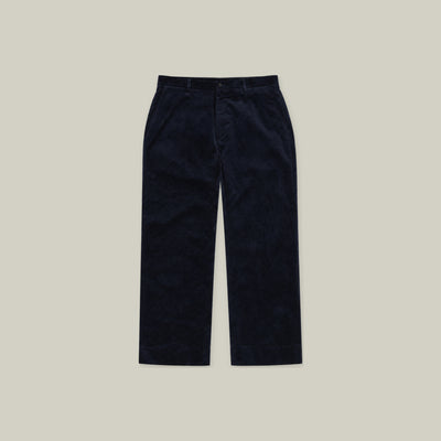 Ford Corduroy Straight Trousers model Tyler in Inkwell