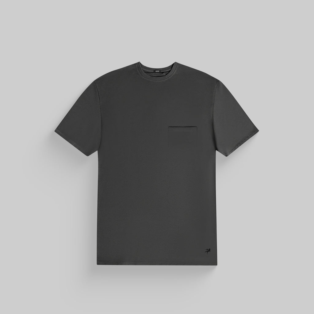 Tags:(6'0" - 180 lbs|Medium) custom t-shirt tee model Tyler in Smoke