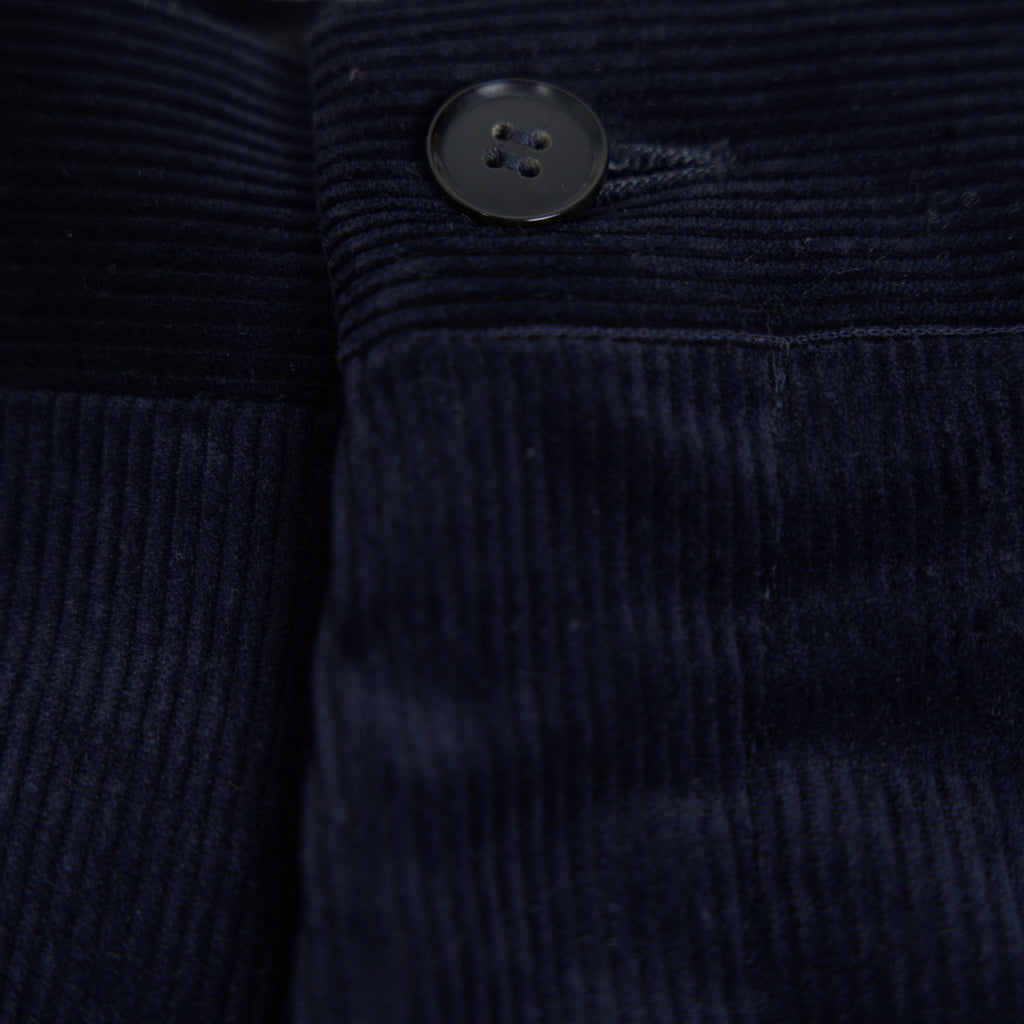 Ford Corduroy Straight Trousers model Tyler in Inkwell