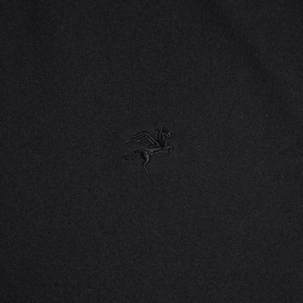 Black polo shirt model chad in black