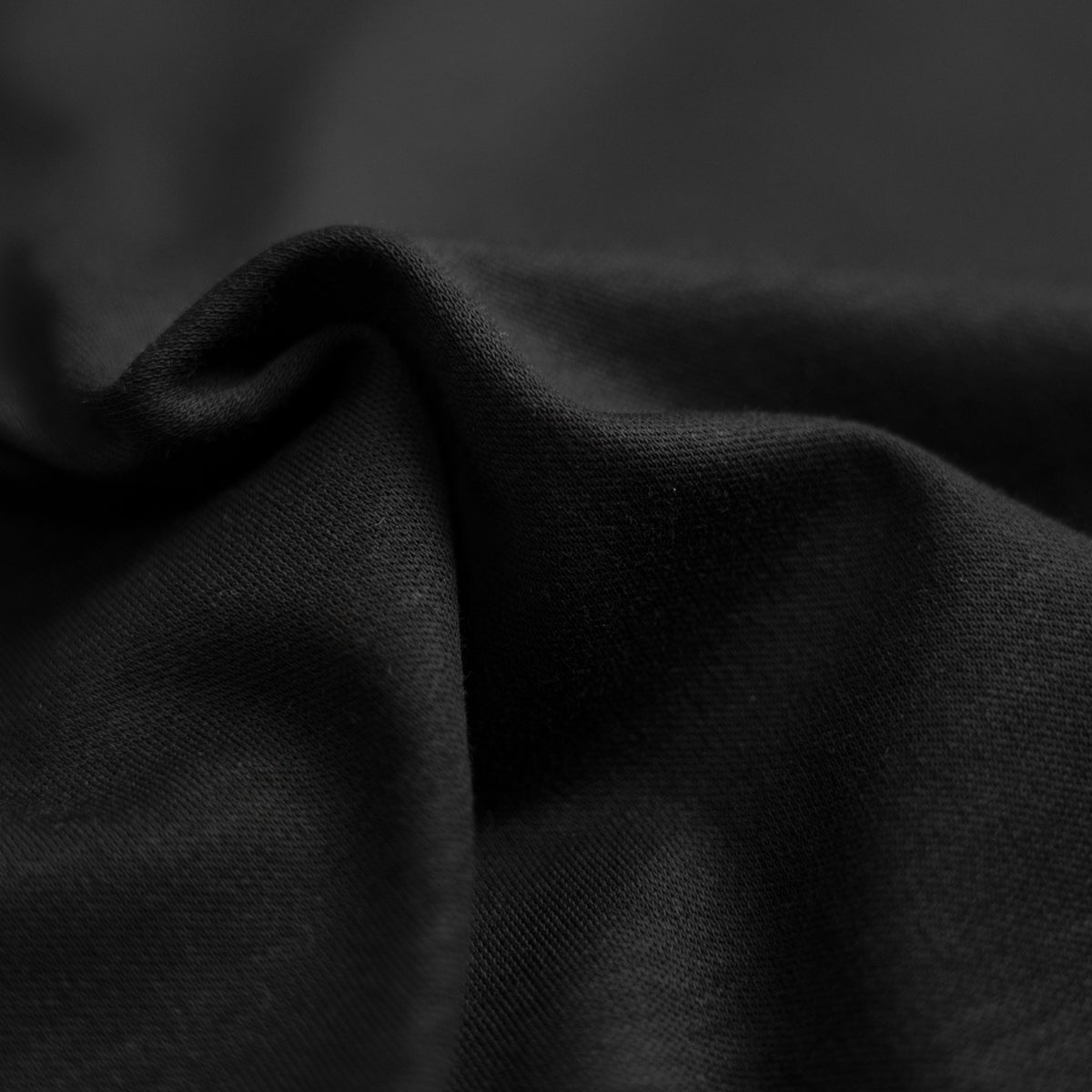 Pima Reserve Mock Neck T-Shirt model Guillermo in Black