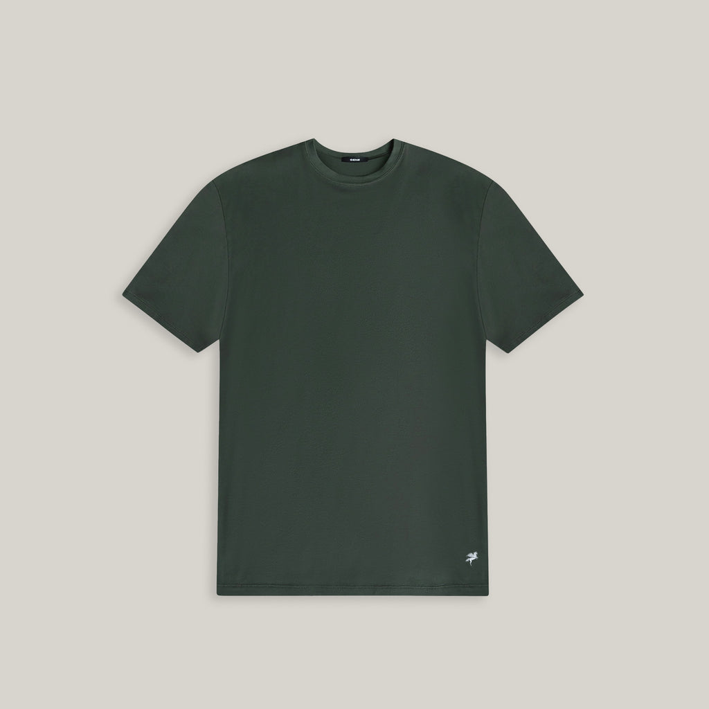 Tags:(6'0" - 180 lbs|Large) custom t-shirt tee model Tyler in Moss