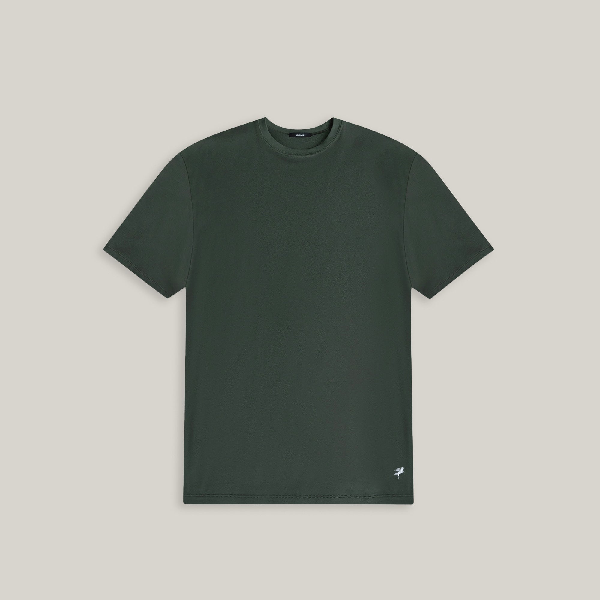 Tags:(6'0" - 180 lbs|Large) custom t-shirt tee model Tyler in Moss