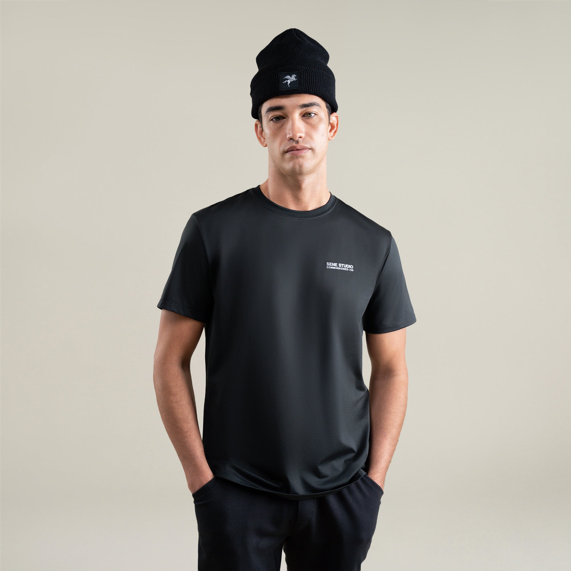 Tags:(Large | 6'1" - 165) Custom t-shirt tee model Jessey in Black