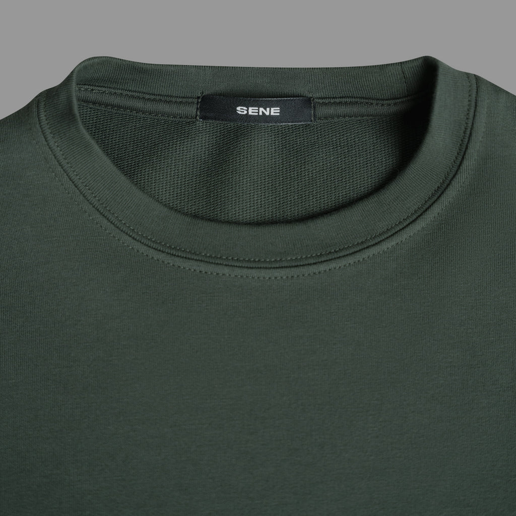 Tags:(6'0" - 180 lbs|Large) custom t-shirt tee model Tyler in Moss