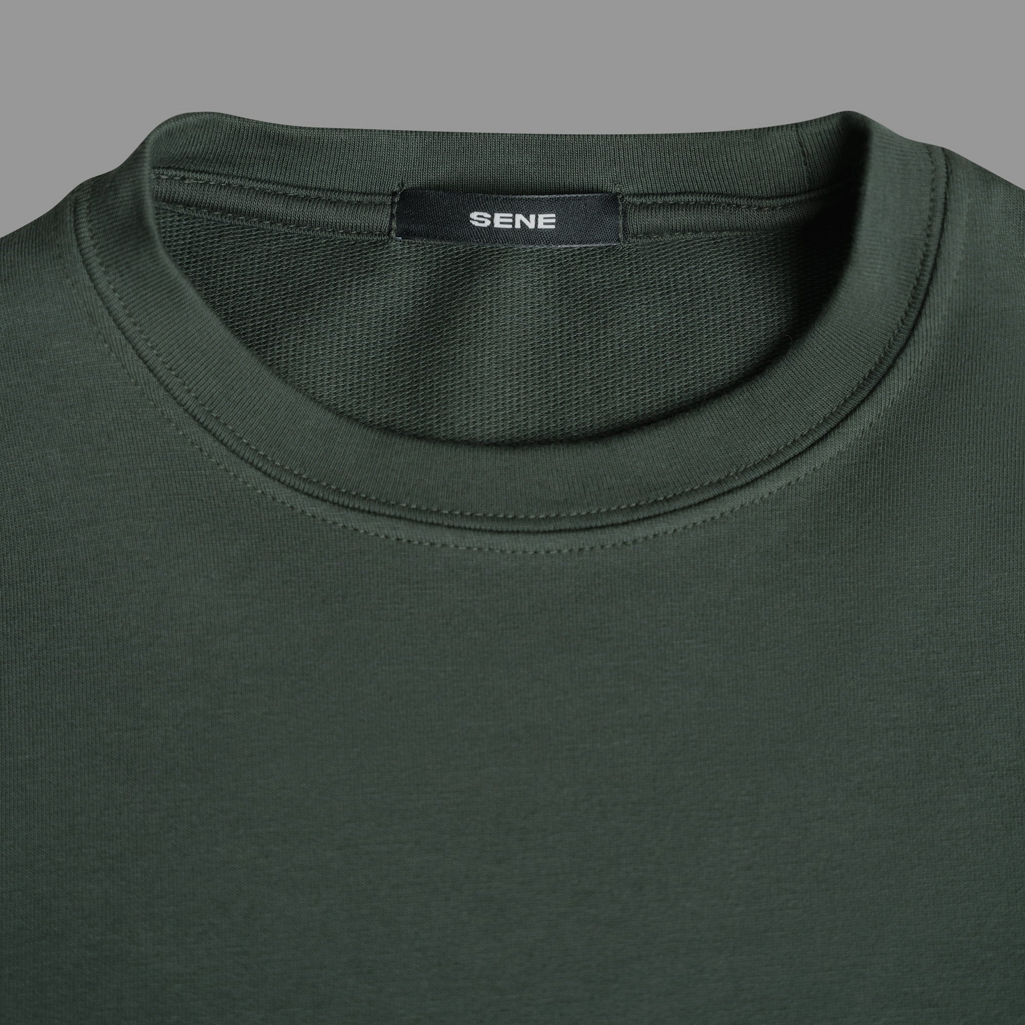 Tags:(6'0" - 180 lbs|Large) custom t-shirt tee model Tyler in Moss