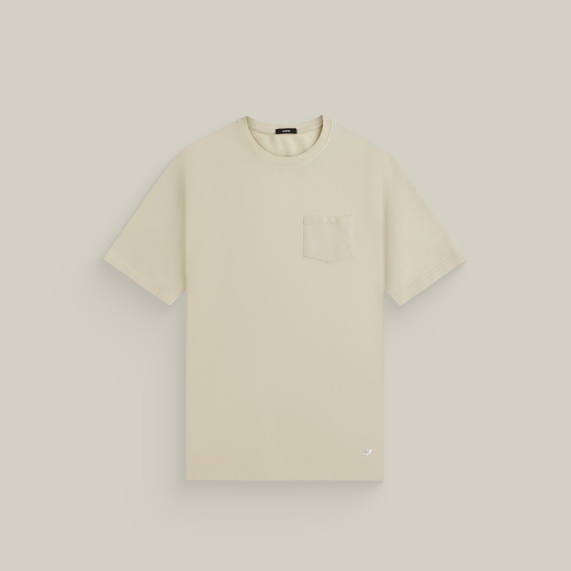 Cumulus Crew Pocket T-Shirt model Matteo in Villa Stone