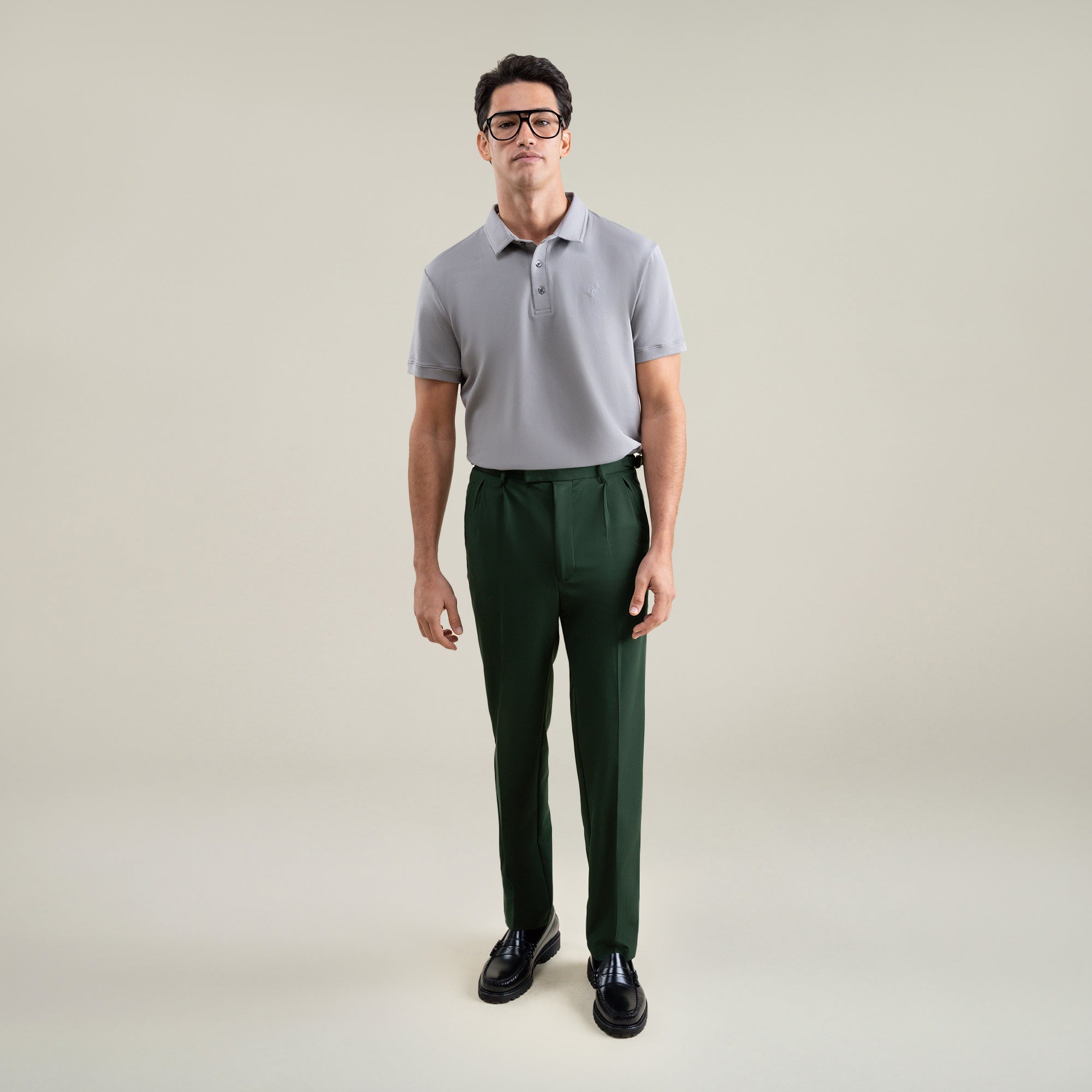 Tags:(6'1"|165) bespoke custom trousers pant chino performance technical model Jessey in Pine Grove