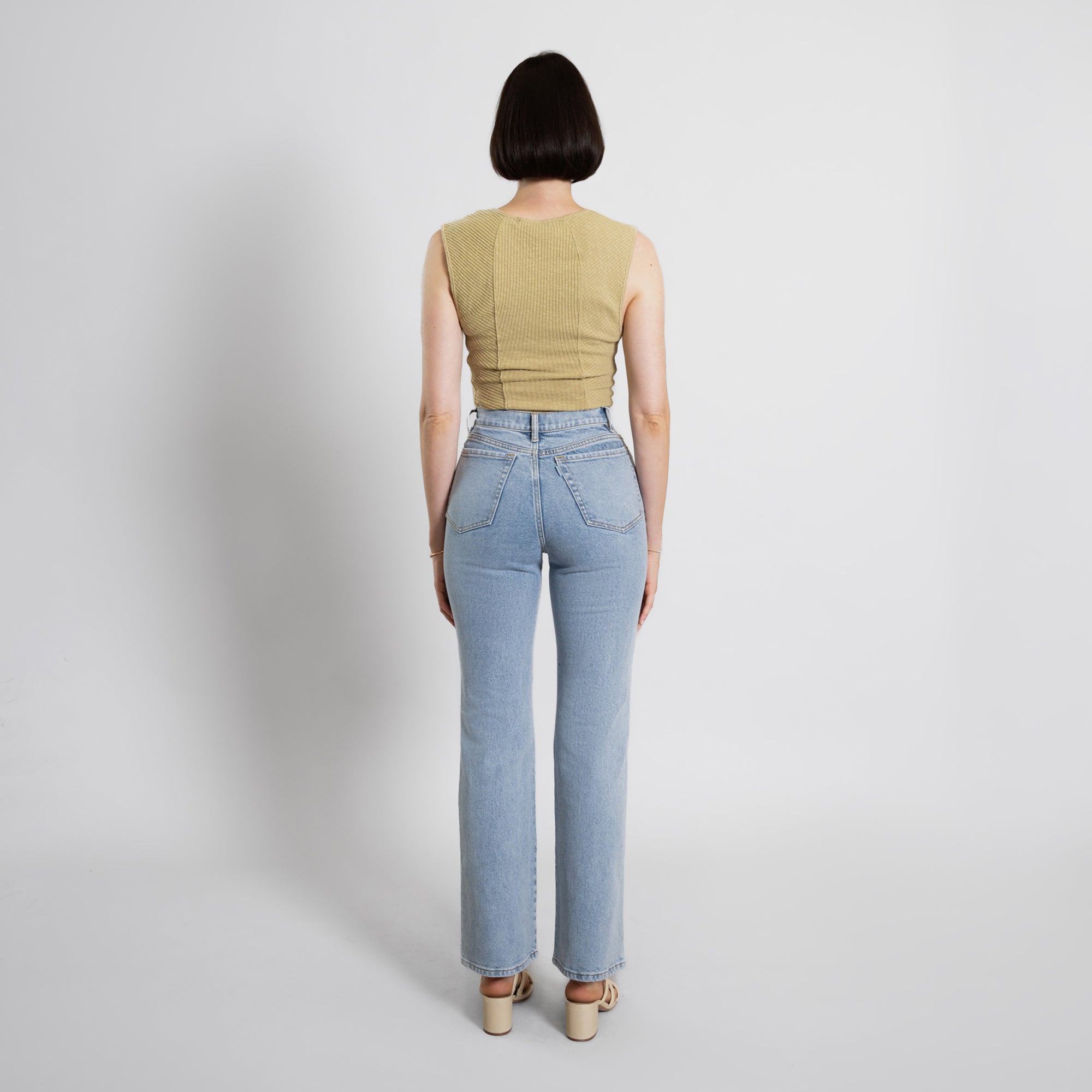 custom bootcut jeans vintage model Alizee in Vintage Gin