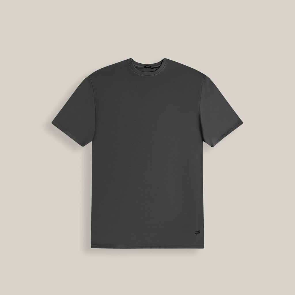 Tags:(6'0" - 180 lbs|Large) custom t-shirt tee model Tyler in Smoke