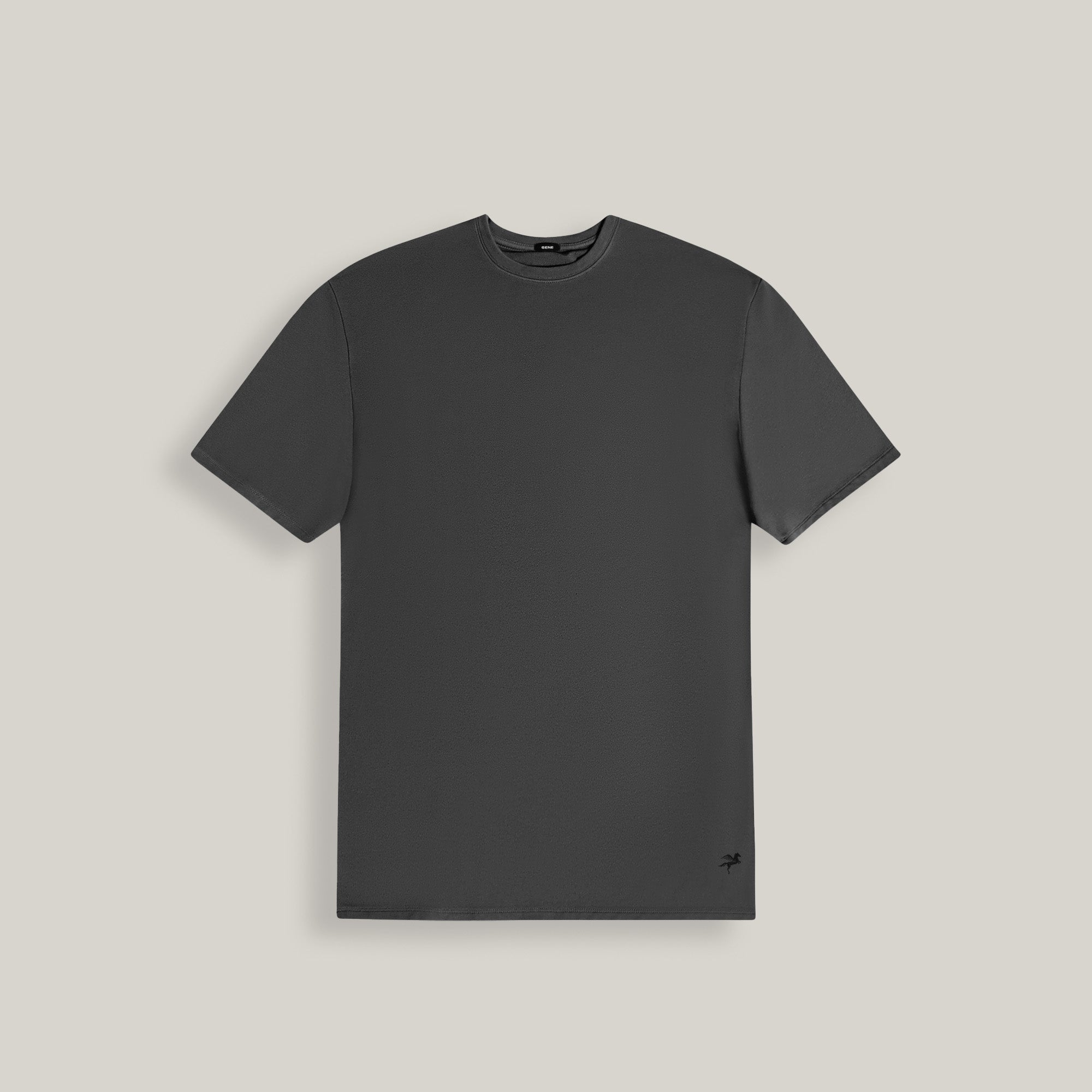 Tags:(6'0" - 180 lbs|Large) custom t-shirt tee model Tyler in Smoke