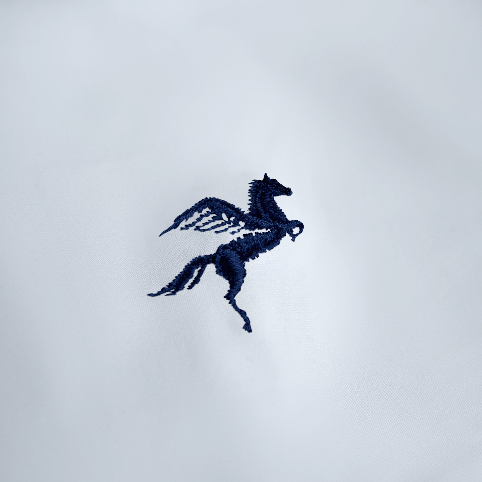 Custom Bespoke Tailored Mercer Shirt model Tyler in White Emblem