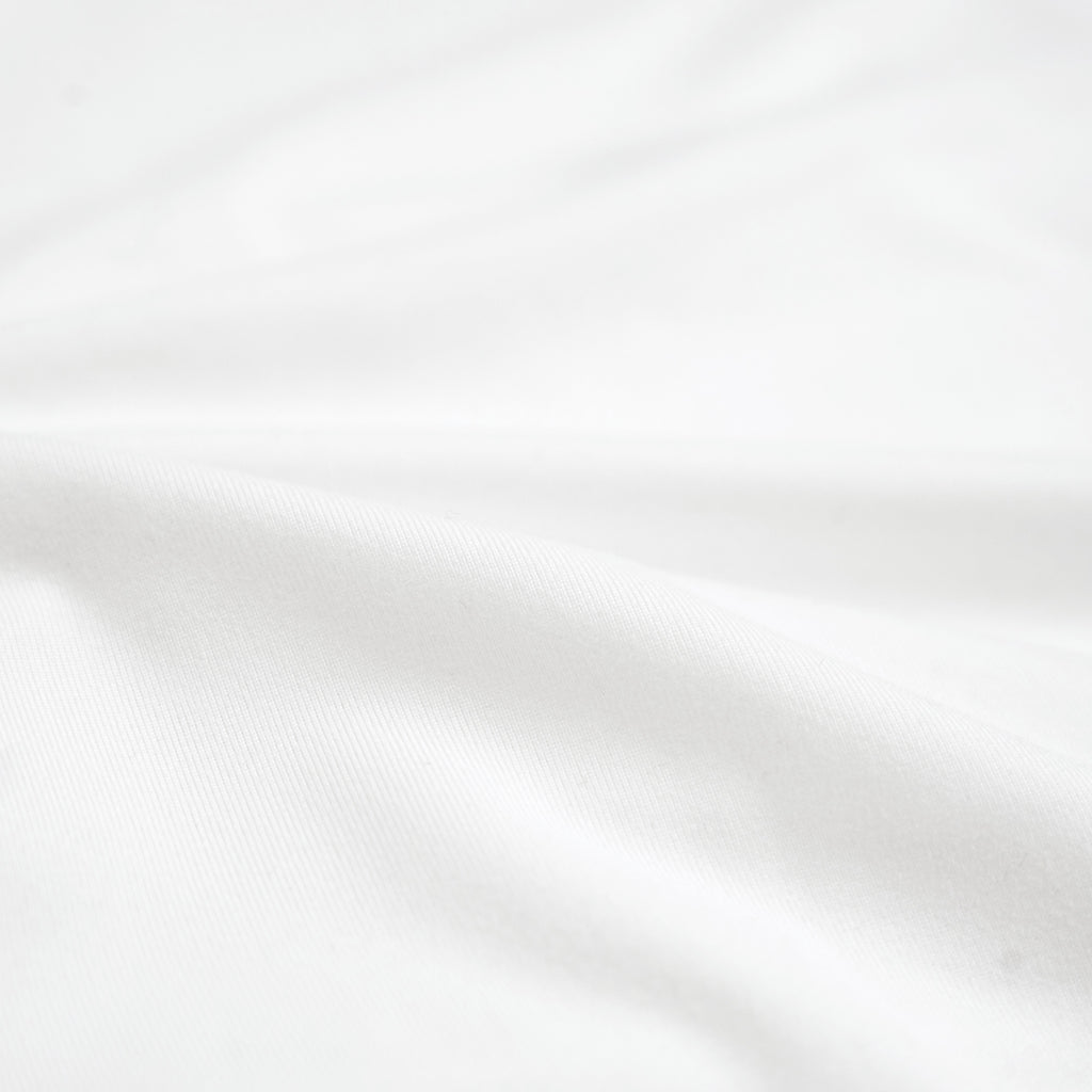 white bespoke polo custom-fit model chad in white