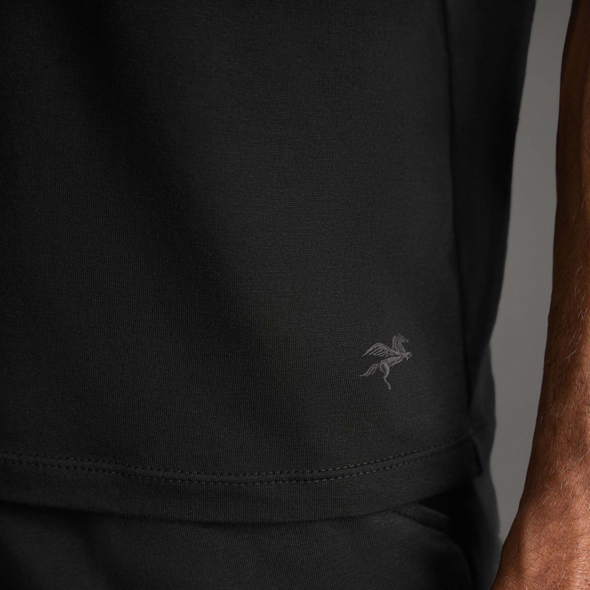 Tags:(6'0" - 180 lbs|Large) custom t-shirt tee model Tyler in Black