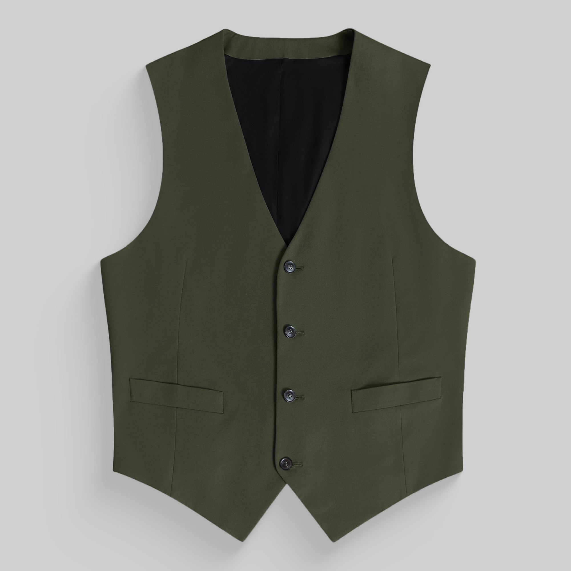 Custom suit vest model Tyler in Moss