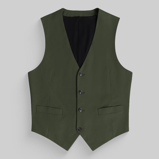Custom suit vest model Tyler in Moss