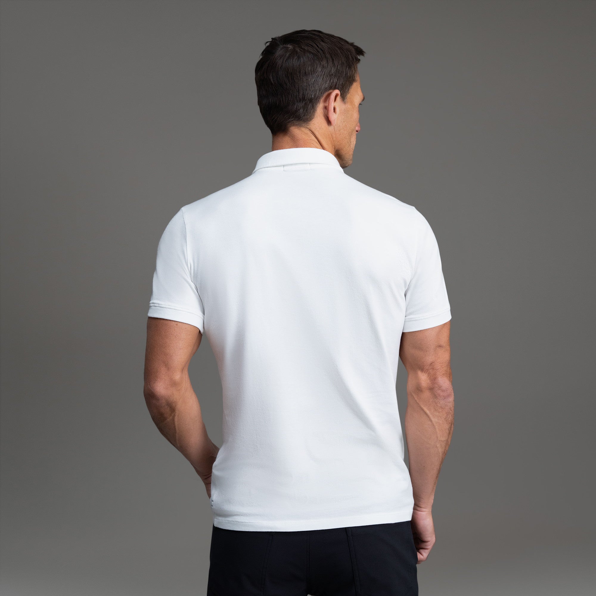 Tags:(6'0" - 180 lbs|Medium) custom t-shirt tee model Tyler in White