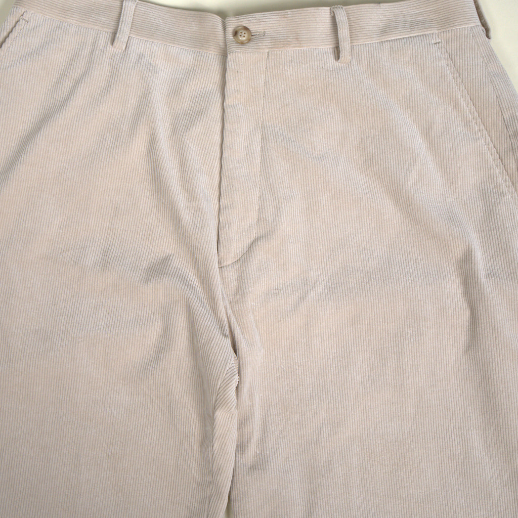 Ford Corduroy Straight Trousers model Tyler in Limestone