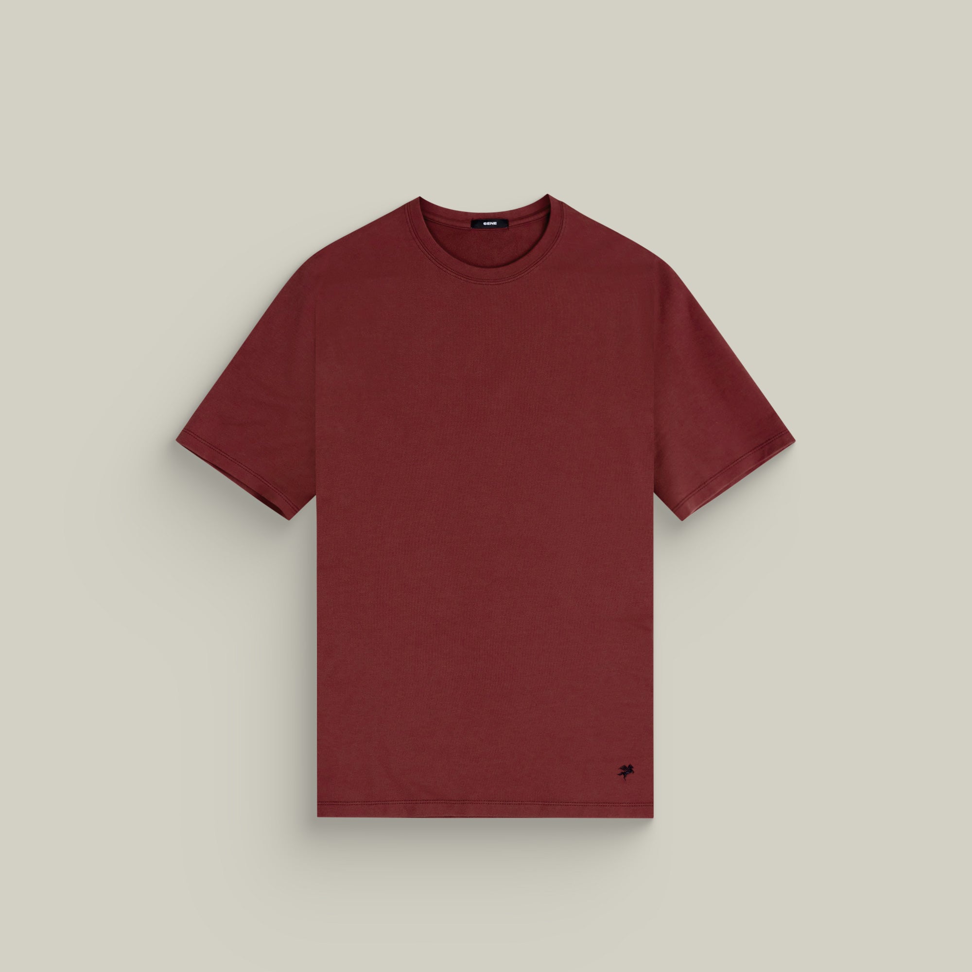 Tags:(6'1" - 165 lbs|Large) Custom t-shirt tee model Jessey in Maroon