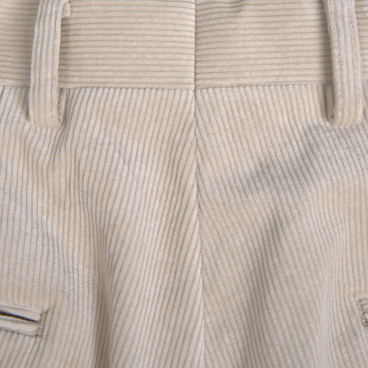 Ford Corduroy Straight Trousers model Tyler in Limestone
