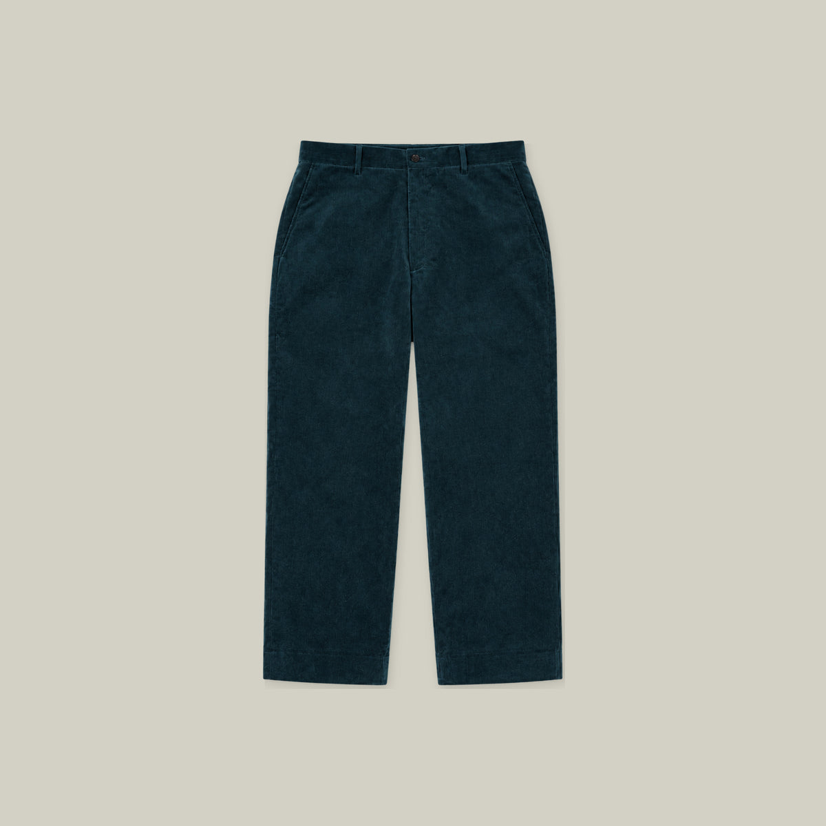 Ford Corduroy Straight Trousers model Tyler in Mallard