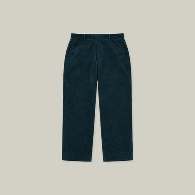 Ford Corduroy Straight Trousers model Tyler in Mallard