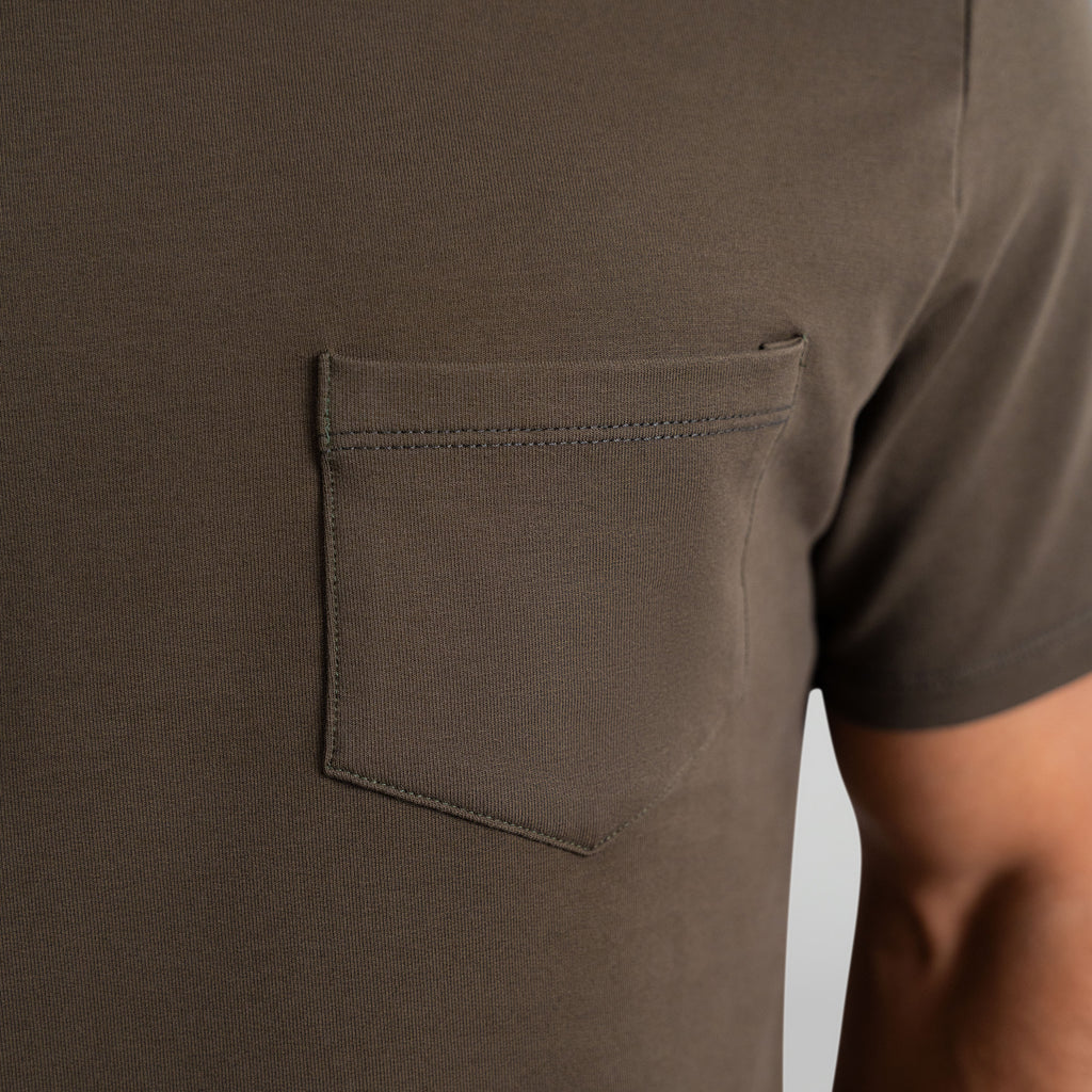 Tags:(6'0" - 180 lbs|Medium) custom t-shirt tee model Tyler in Umber