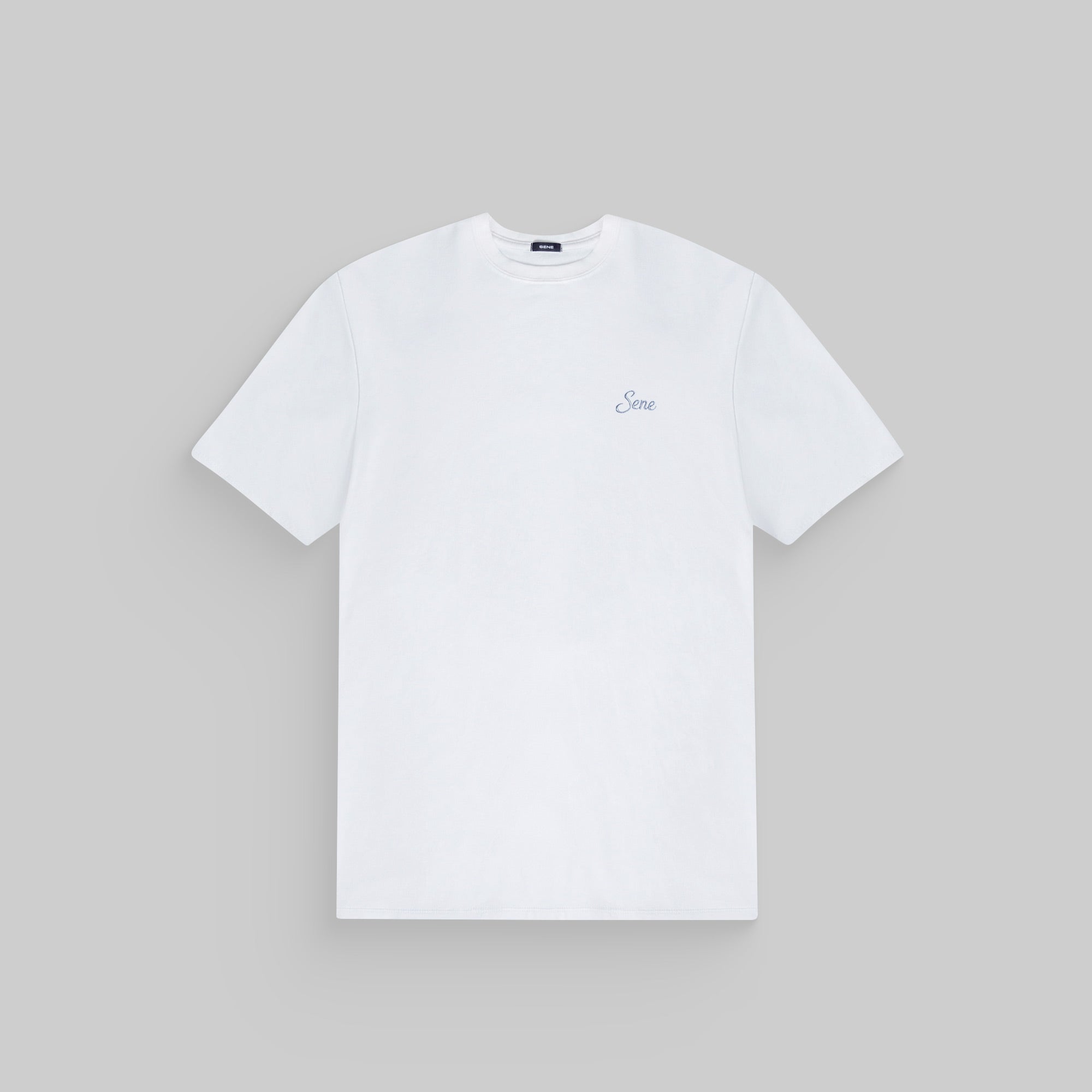 Tags:(6'0" - 180 lbs|Medium) custom t-shirt tee model Tyler in White