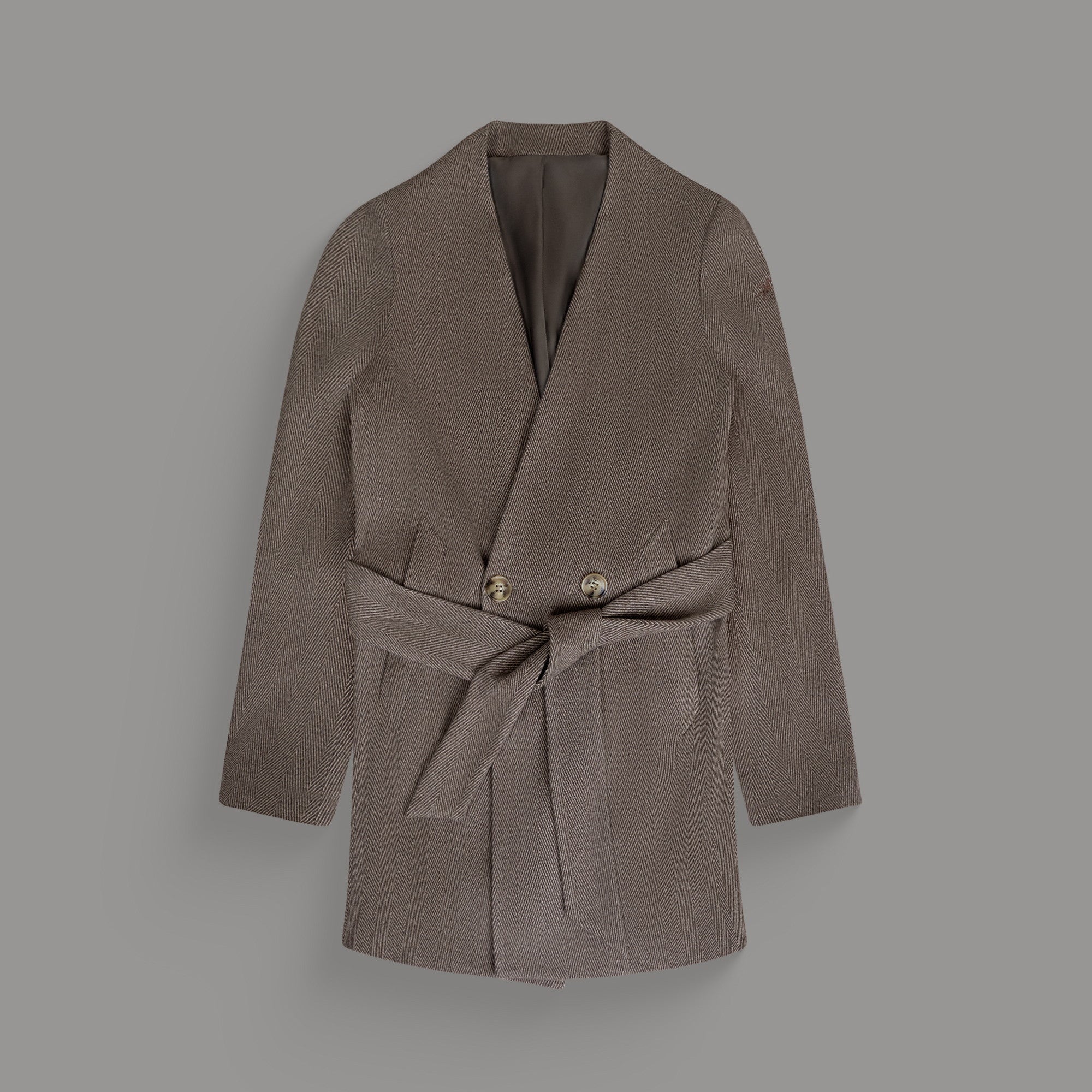 Tags:(6'0"|180 lbs) Bespoke custom linen men's suit los angeles model Tyler in  Brown