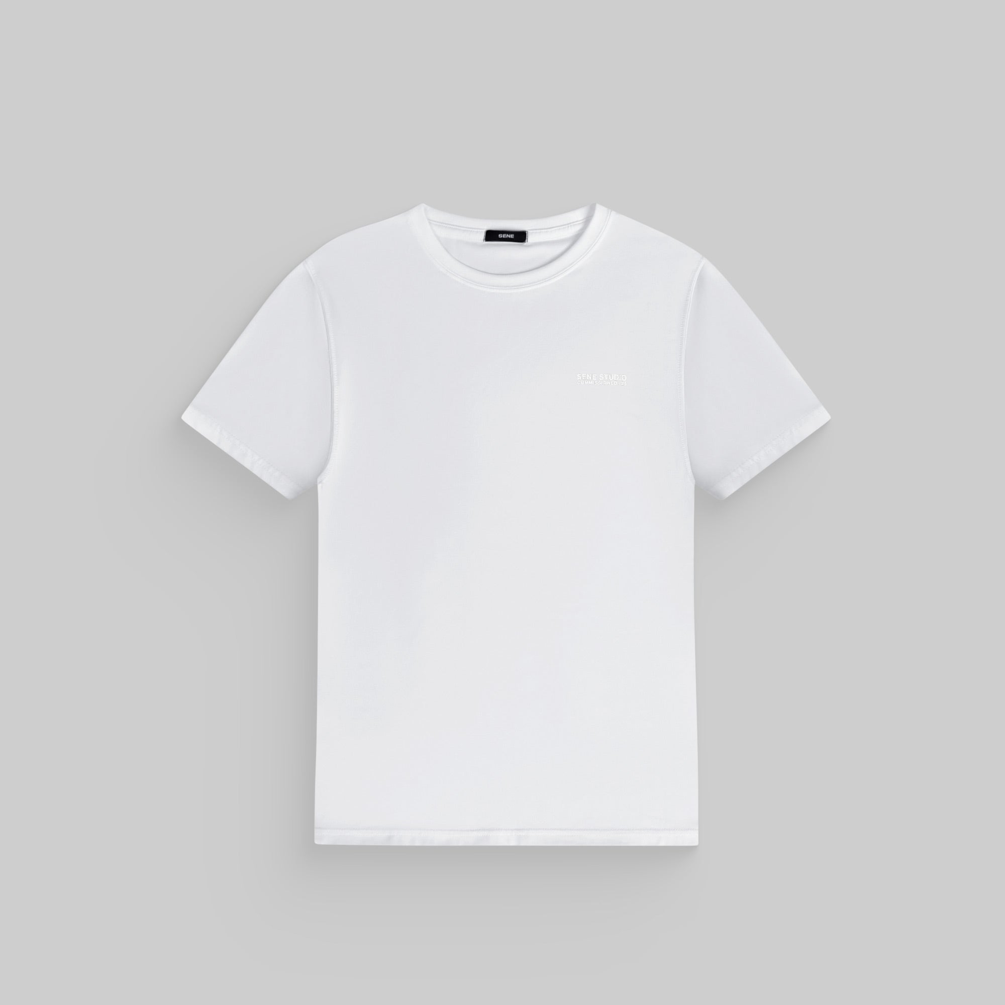 Tags:(6'0" - 180 lbs|Medium) custom t-shirt tee model Tyler in White