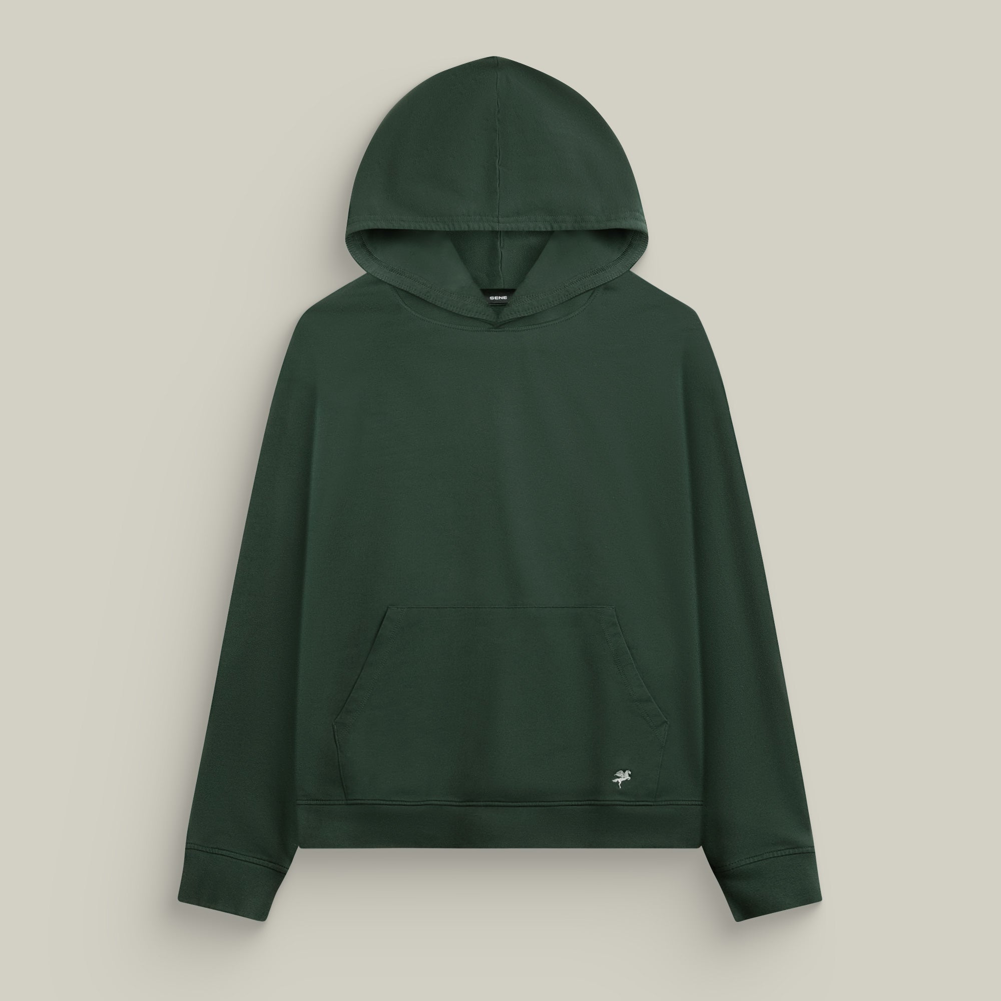 cumulus hoodie model Tyler in pine grove