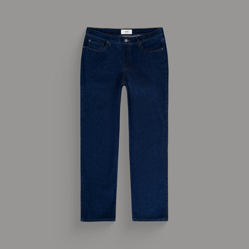 sizeless bespoke custom jeans model Tyler in Deep Indigo