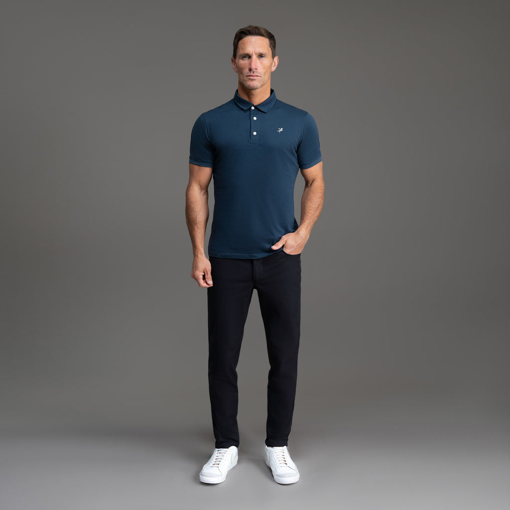 Tags:(6'0" - 180 lbs|Medium) custom t-shirt tee model Tyler in Deep Sea