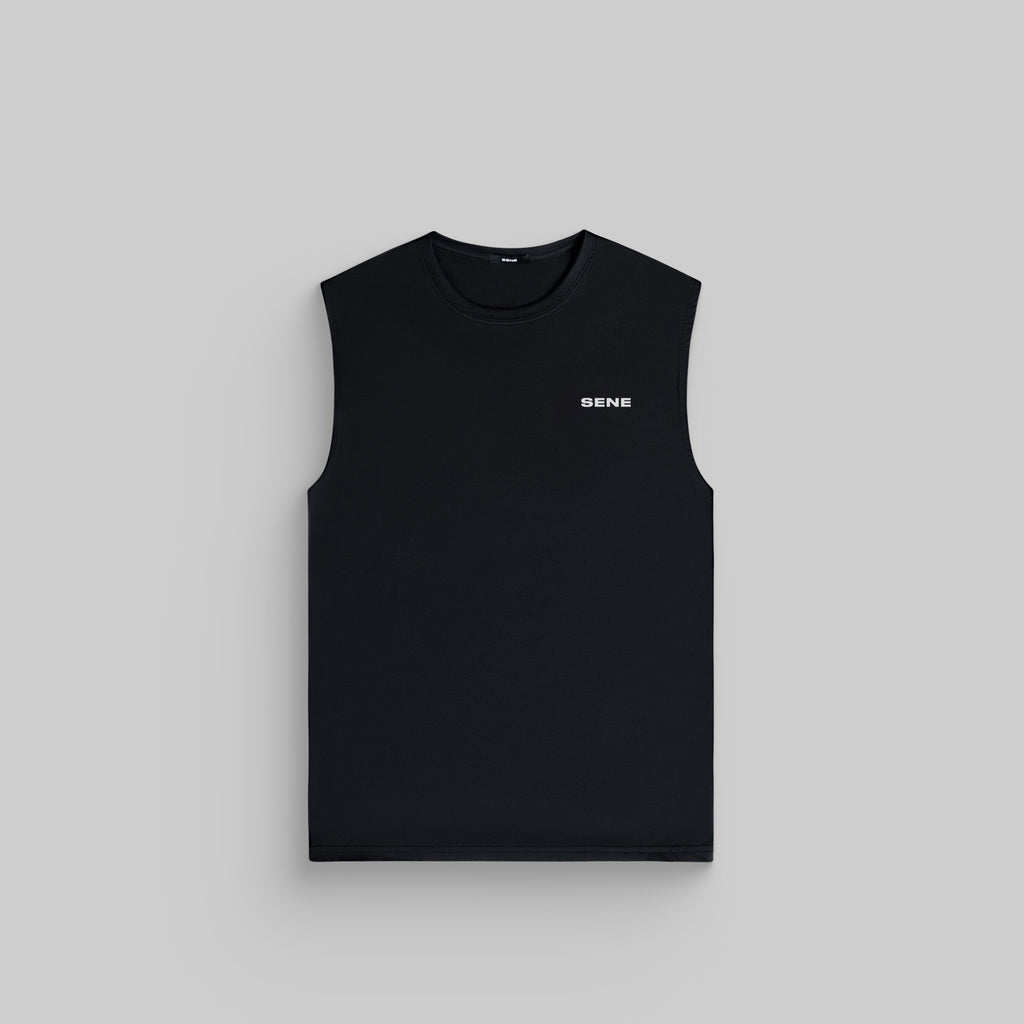 CoolTech Tank Top model Matteo in Black