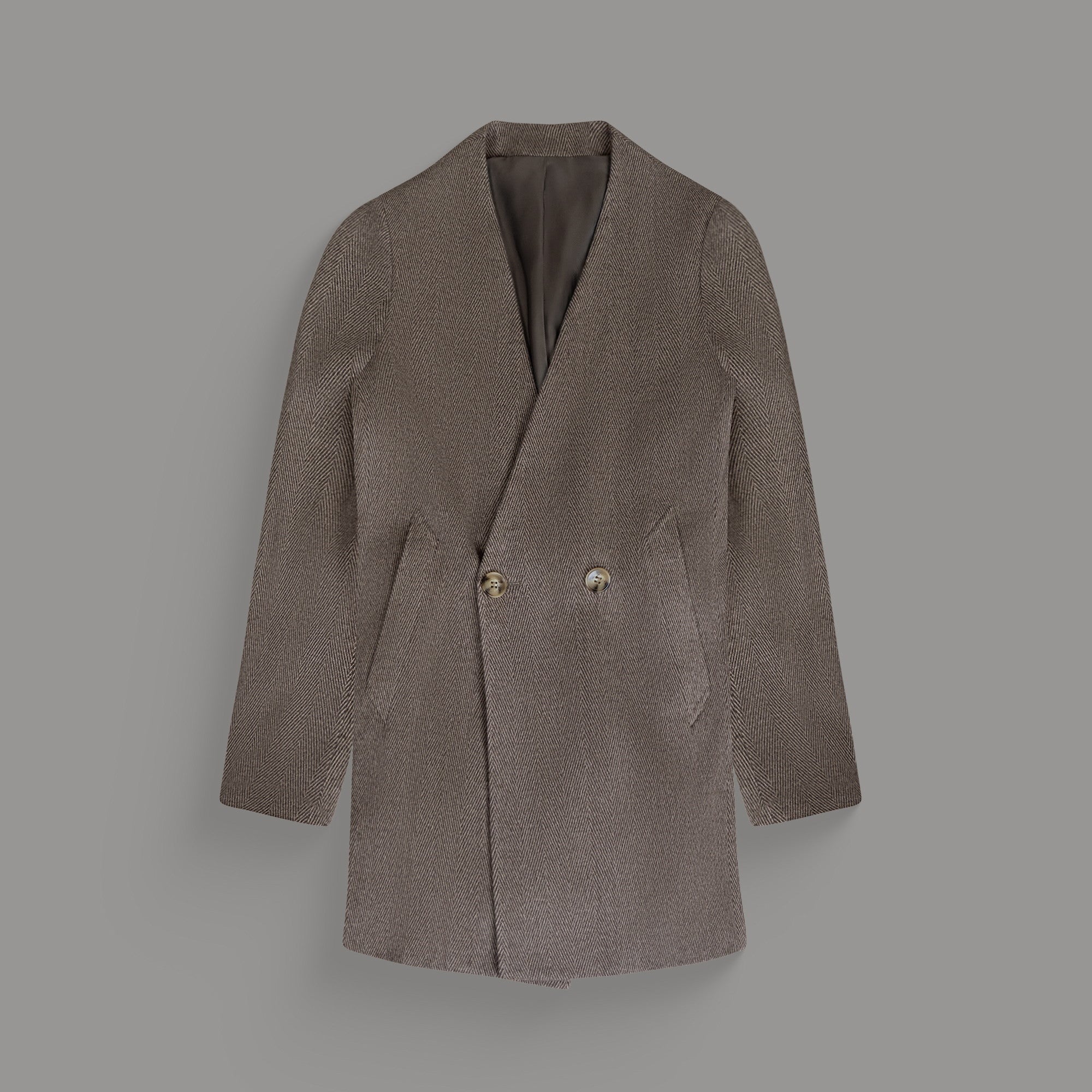 Tags:(6'0"|180 lbs) Bespoke custom linen men's suit los angeles model Tyler in  Brown