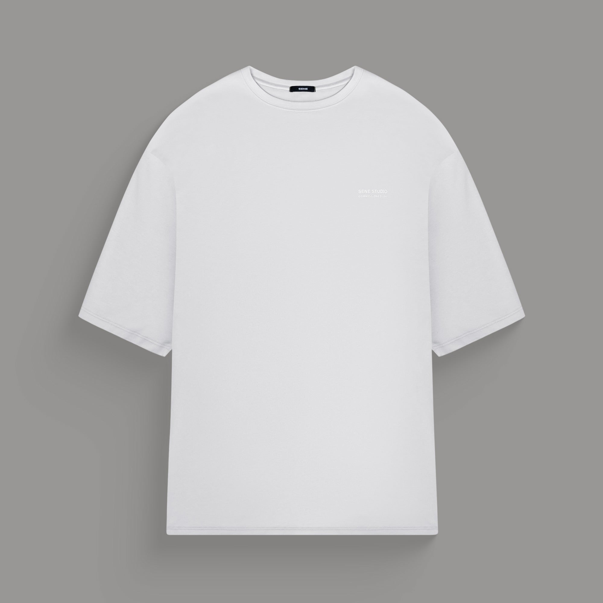 Tags:(6'0" - 180 lbs) custom t-shirt tee model Tyler in White