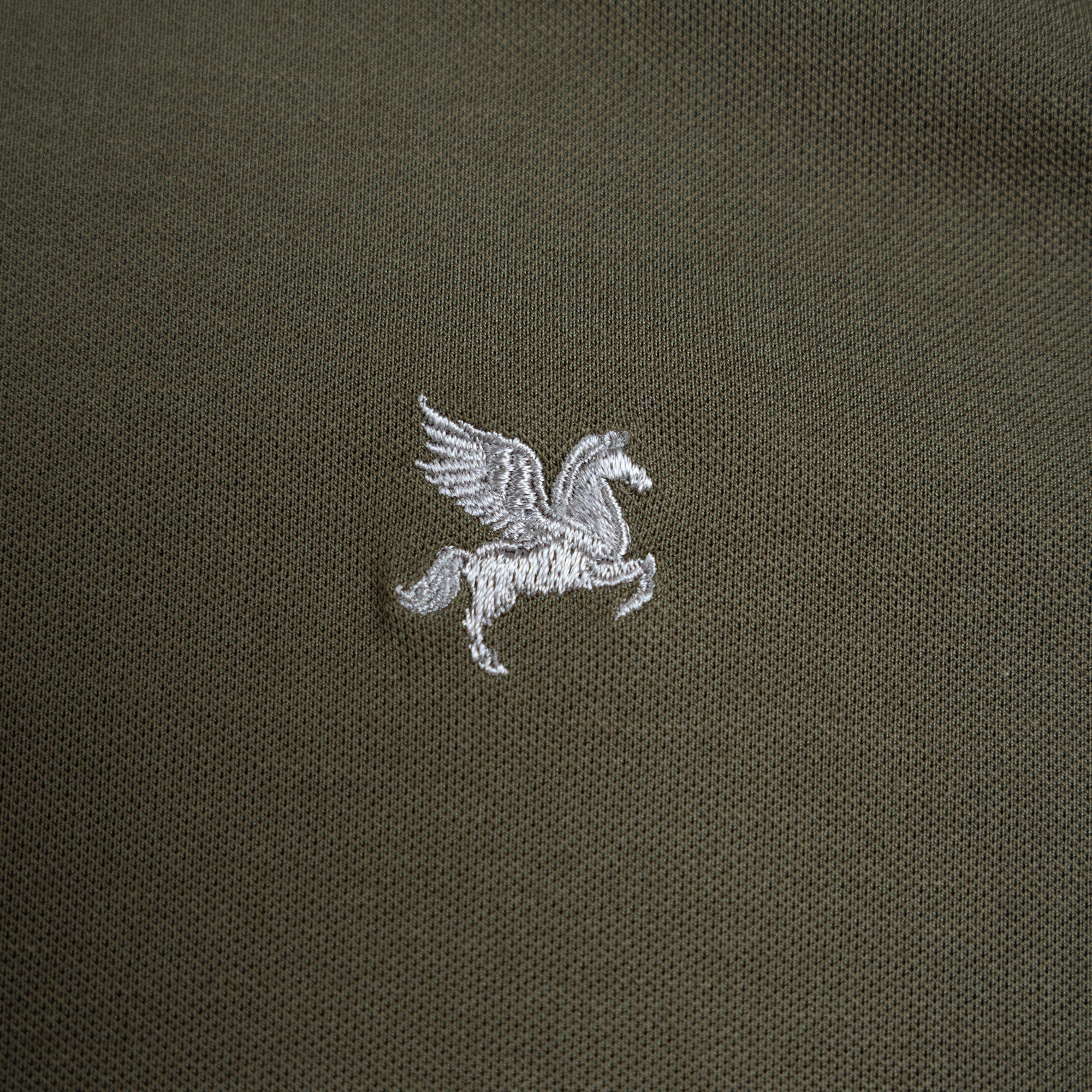 Stretch Pique Polo model Chad in Olive