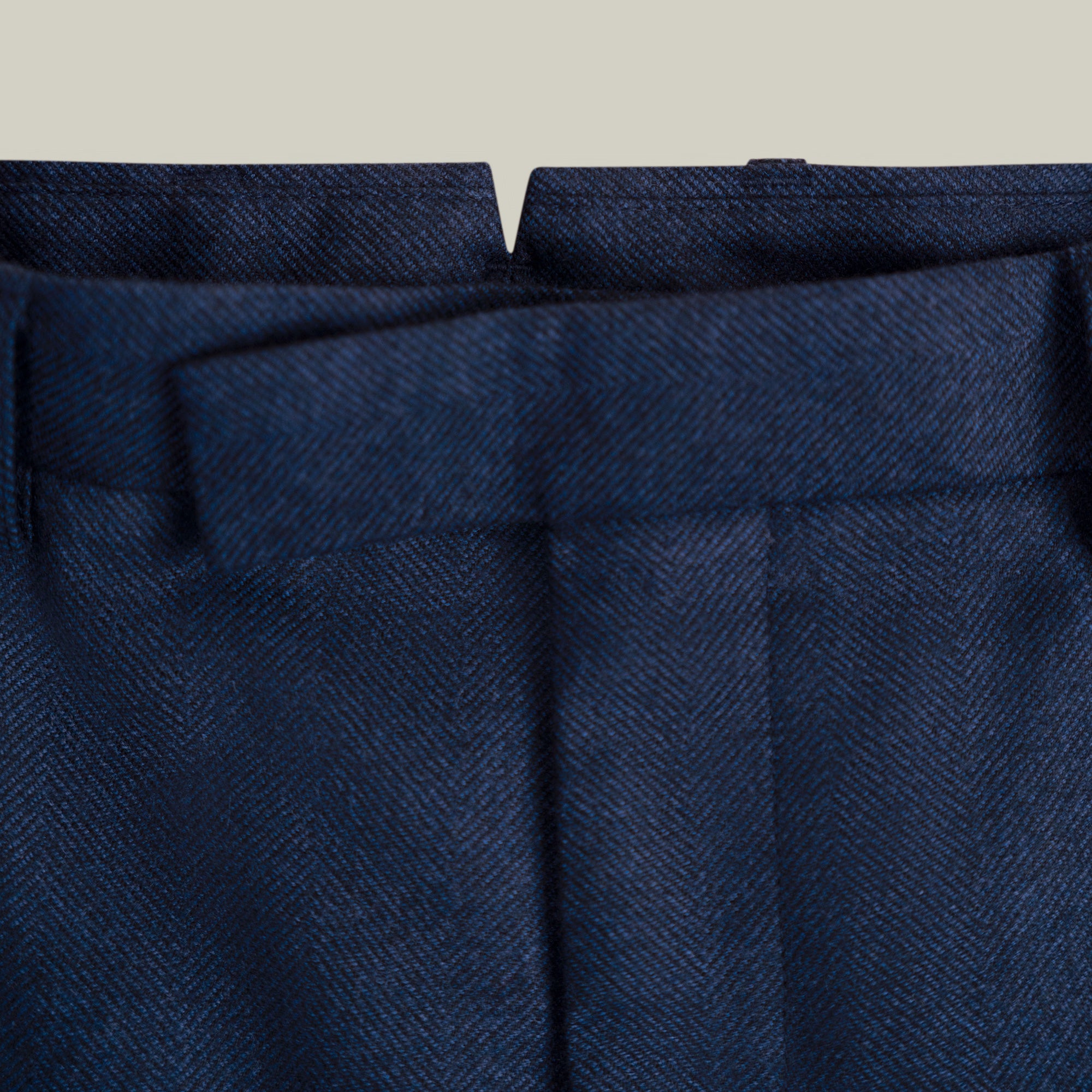 Tags:(6'1"|165) Custom Peak Lapel Tuxedo model Jessey in Navy Herringbone