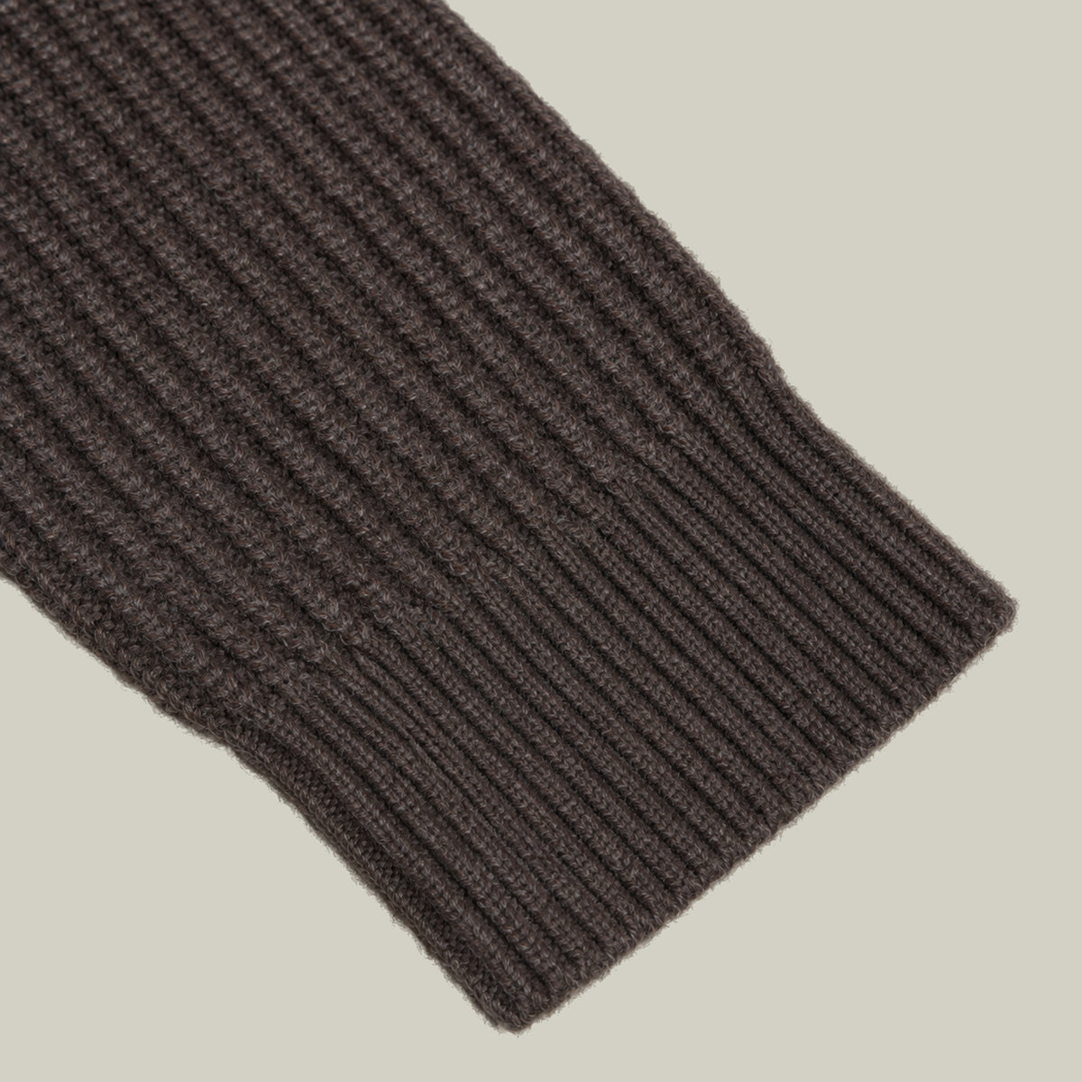 Knit Crewneck Sweater model Tyler in Fieldstone
