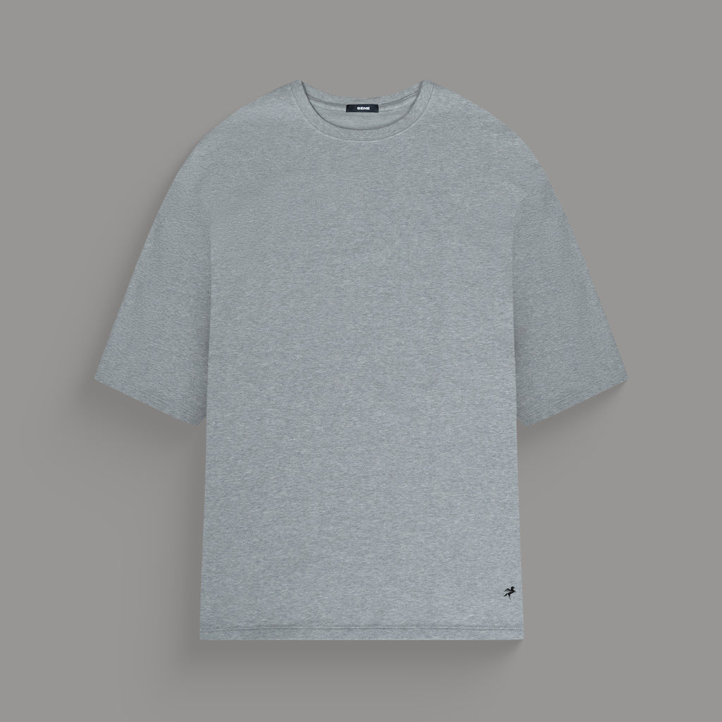 Tags:(6'0" - 180 lbs) custom t-shirt tee model Tyler in Heather Gray