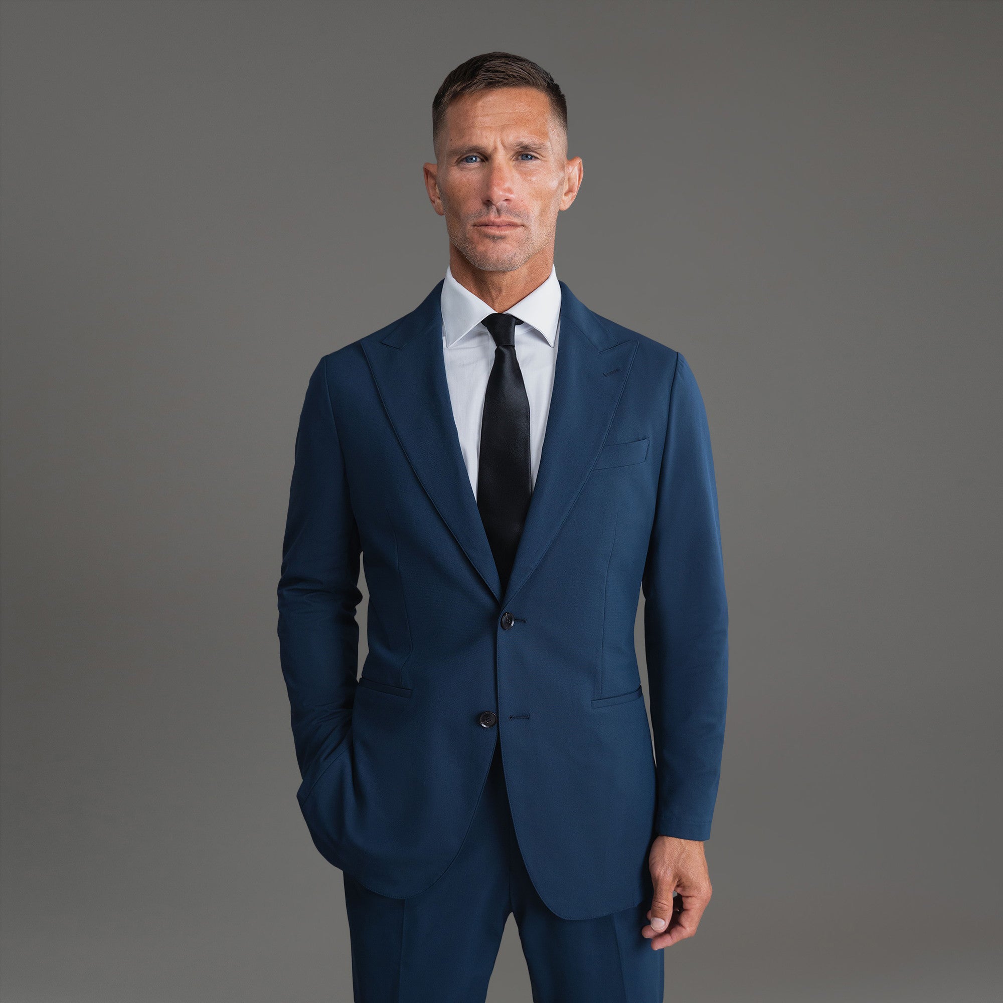 Sene Custom Stretch Suits | Men's Ford FlexTech Blazer | Travel Blazer