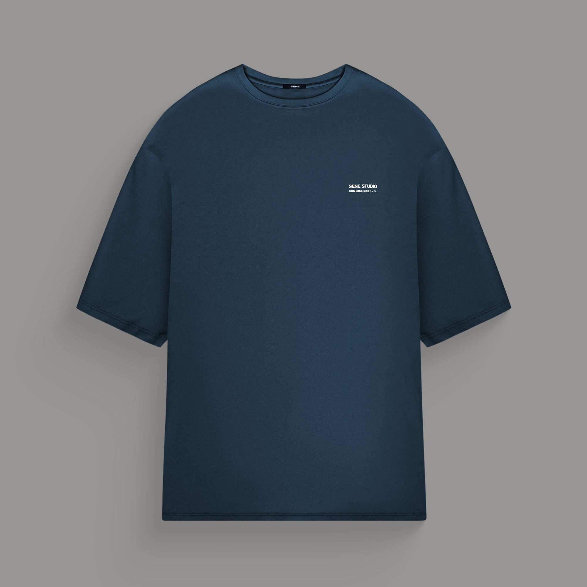 Tags:(6'0" - 180 lbs) custom t-shirt tee model Tyler in Deep Sea