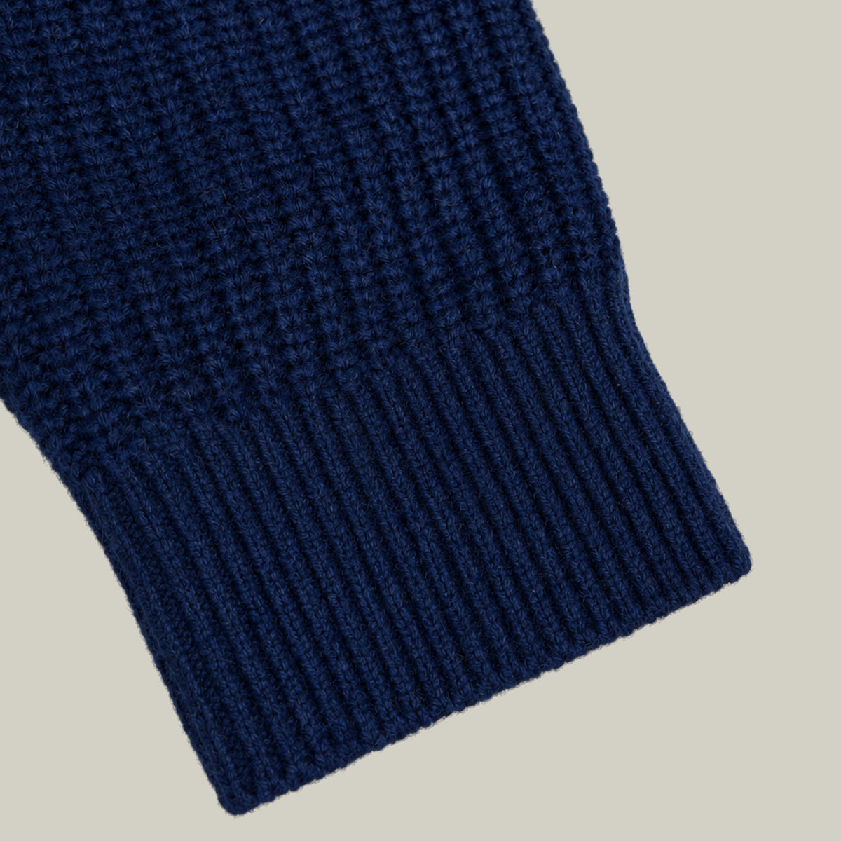 Knit Crewneck Sweater model Tyler in Ultramarine
