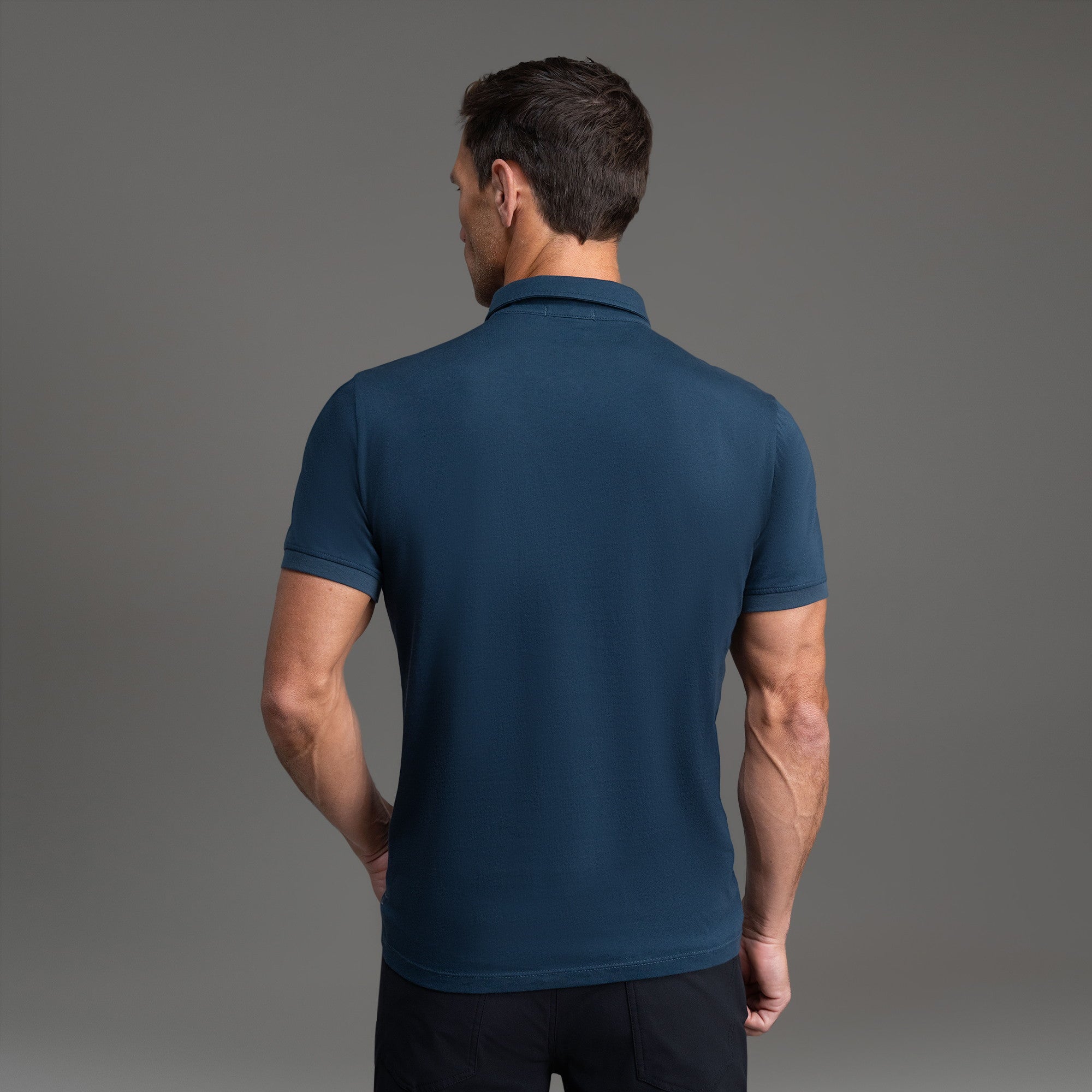 Tags:(6'0" - 180 lbs|Medium) custom t-shirt tee model Tyler in Deep Sea