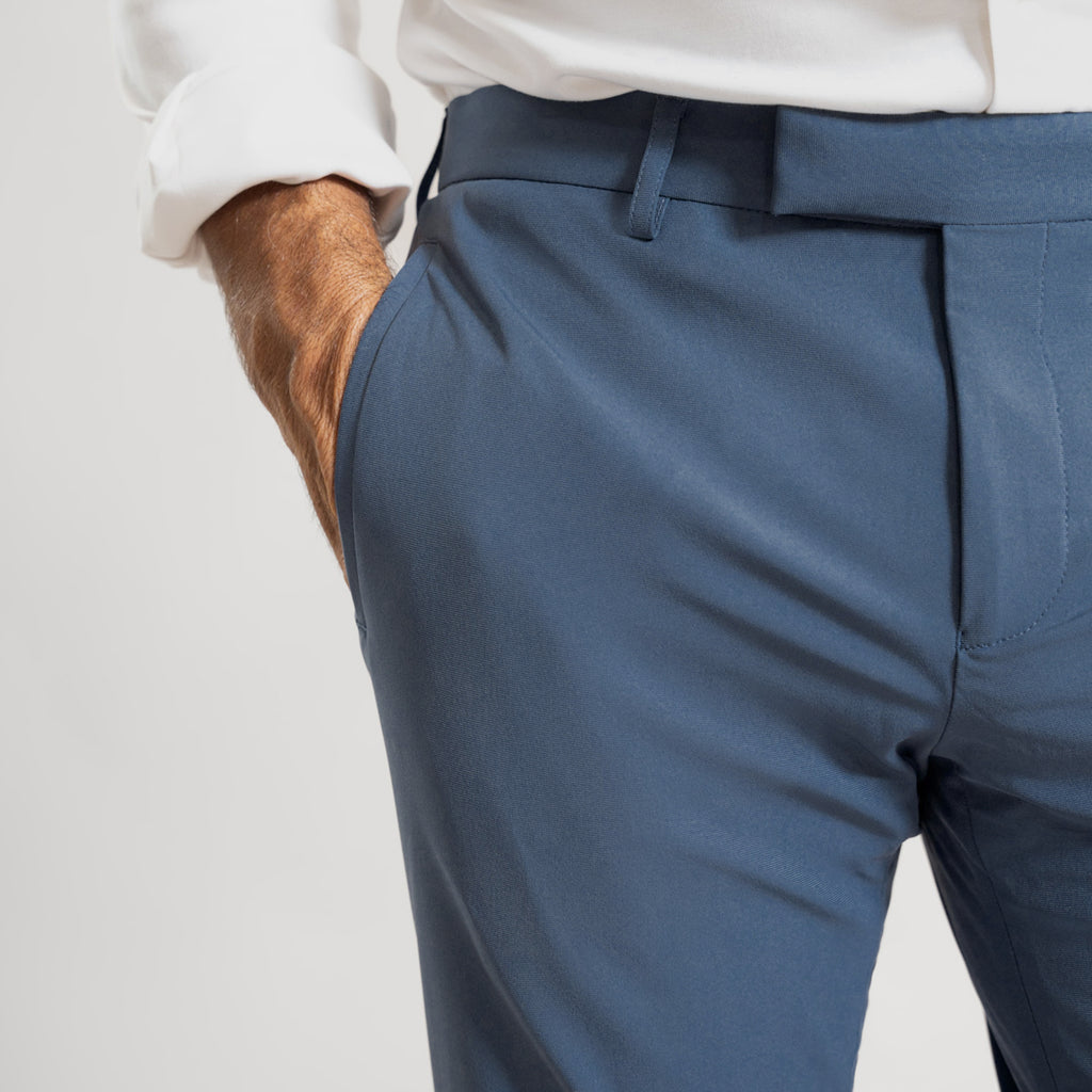 bespoke custom trousers pant chino performance technical model Guillermo in Marina