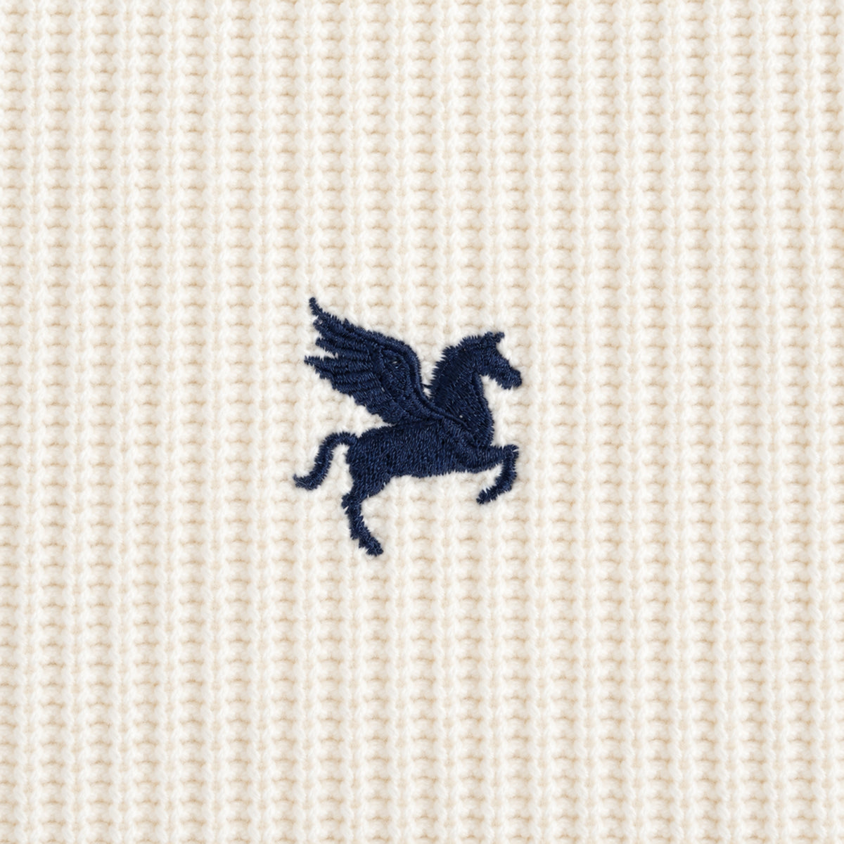 Knit Rugby Polo model Tyler in Cream