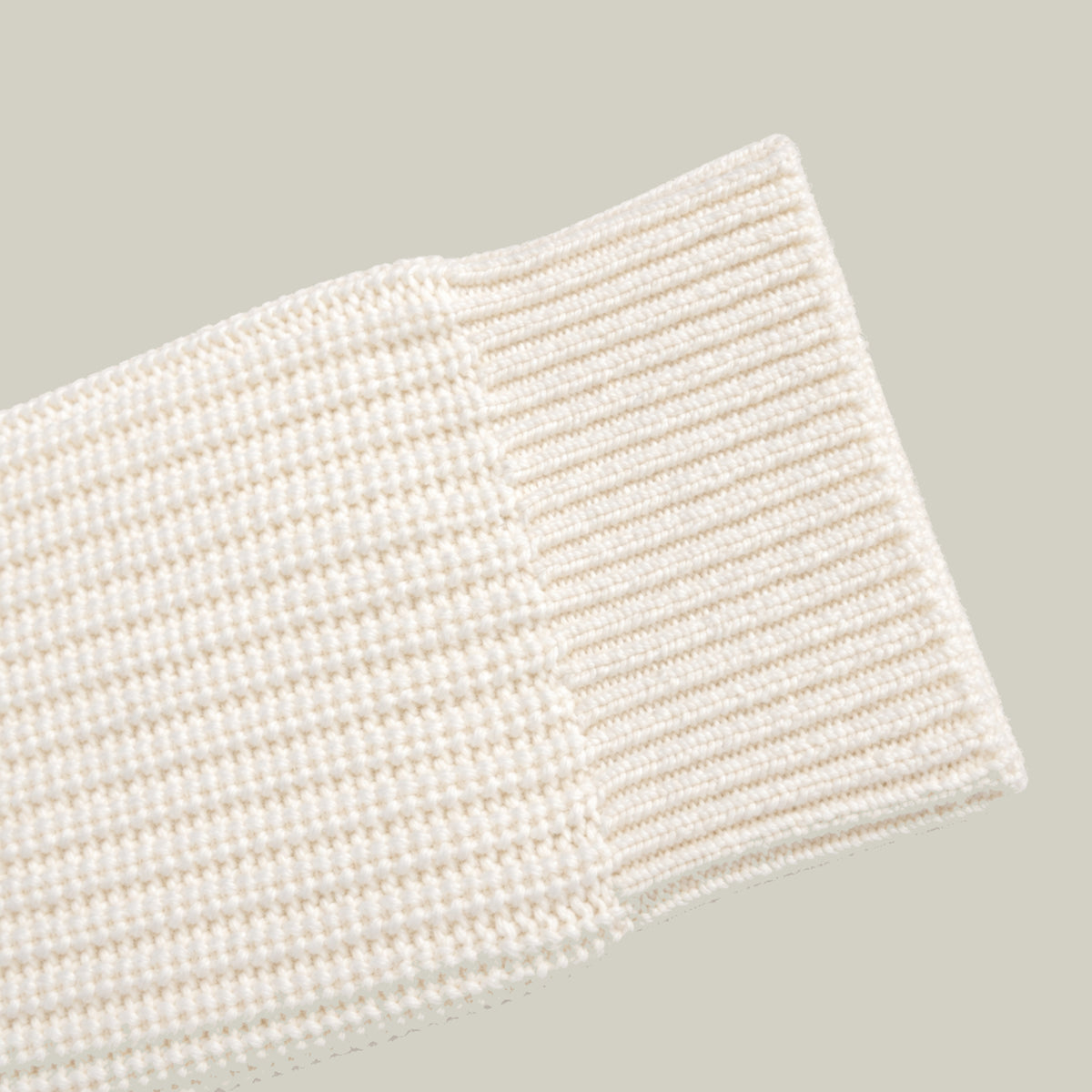 Knit Rugby Polo model Tyler in Cream
