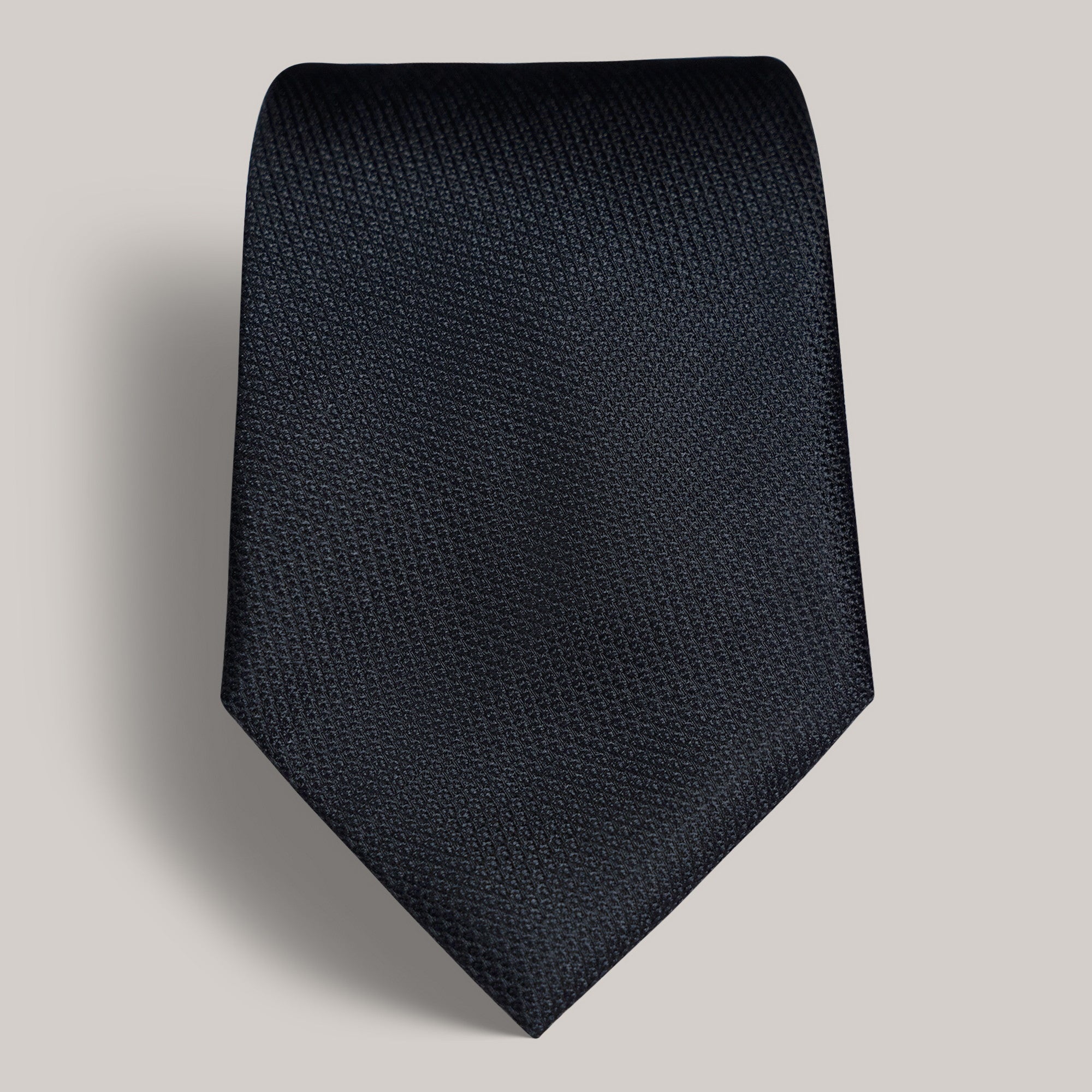 mens custom silk tie model Tyler in Black